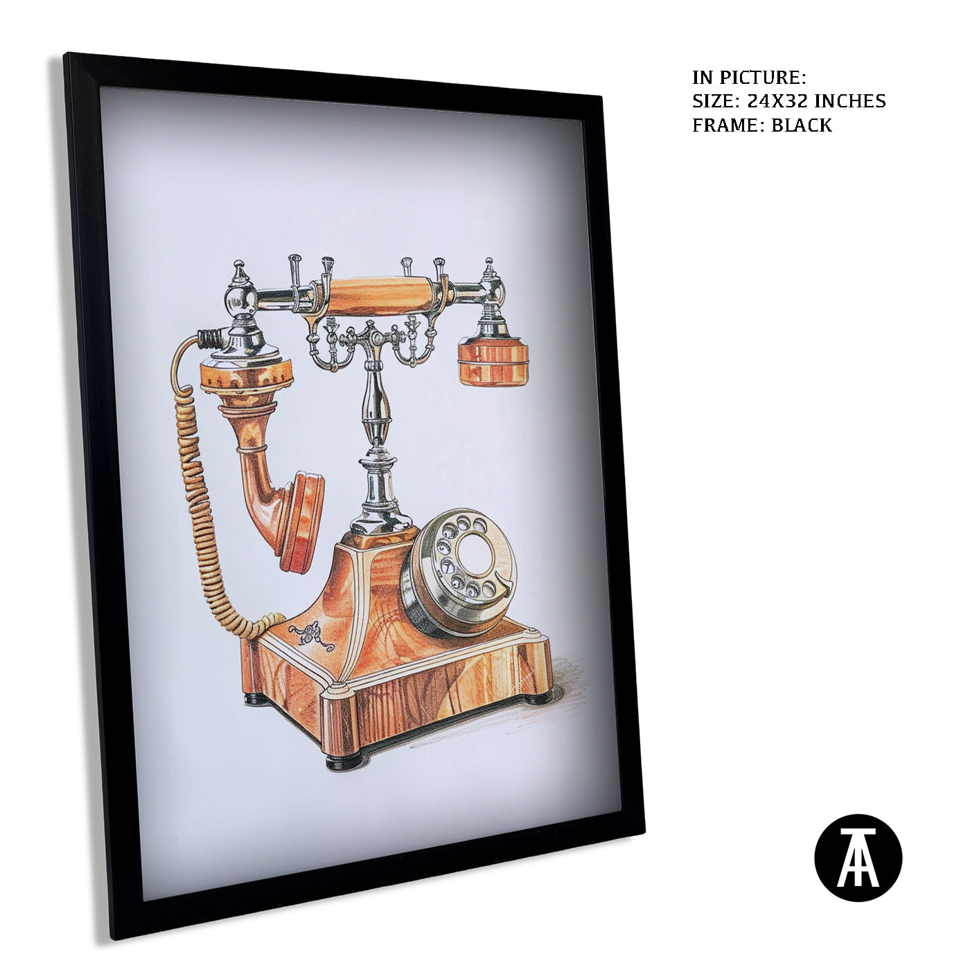 Artwork in Metal Earling Silver Frame