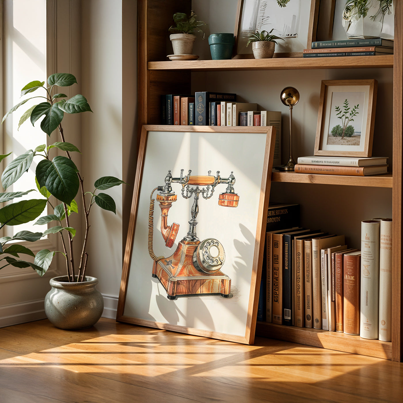Cafe Art Painting in a Lifestyle Setting