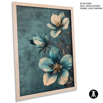 Artwork in Dark Brown Frame