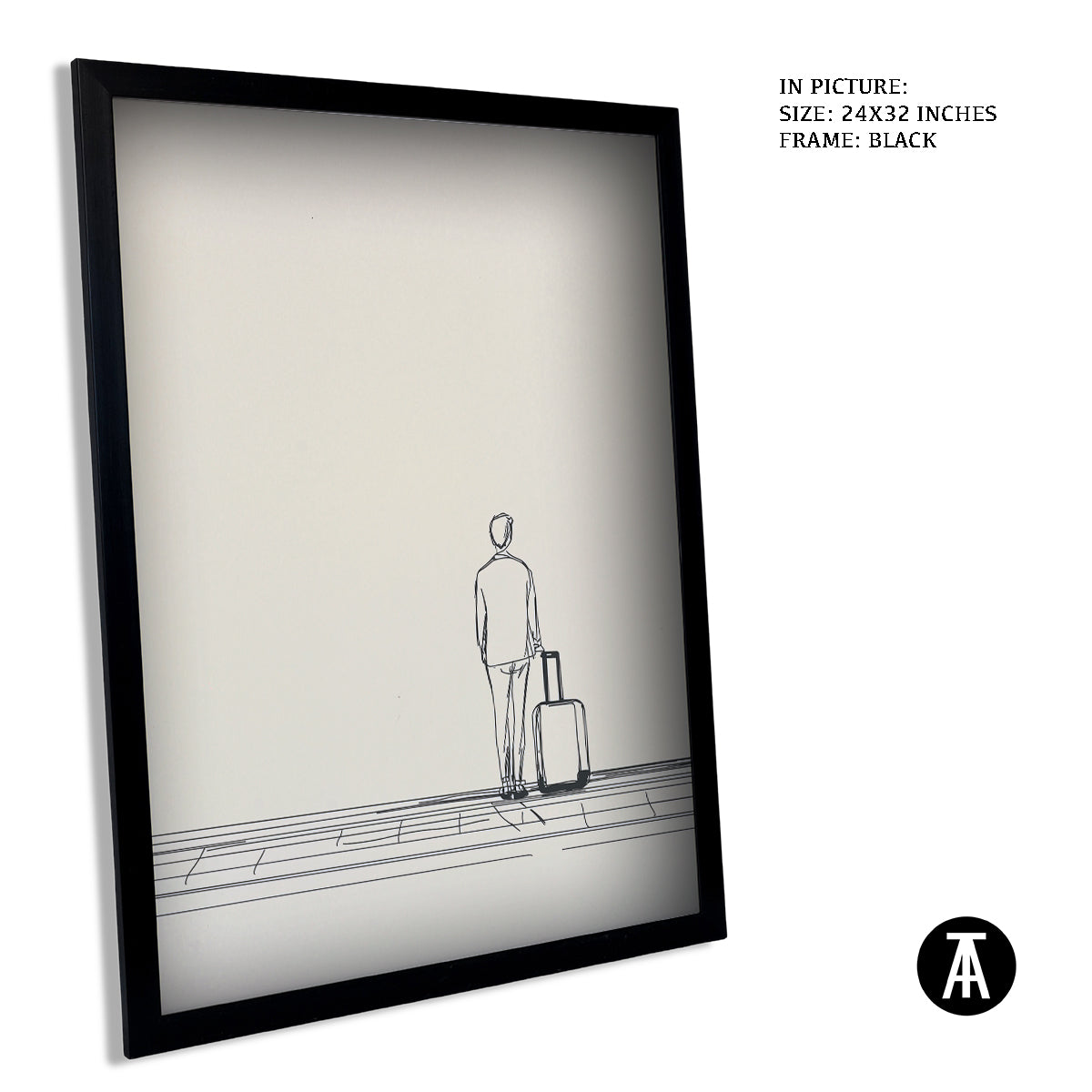 Artwork in Metal Earling Silver Frame