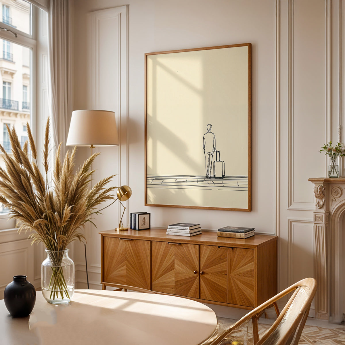 Minimalist Painting in a Lifestyle Setting