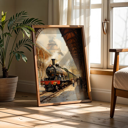 Vintage London Painting in a Lifestyle Setting