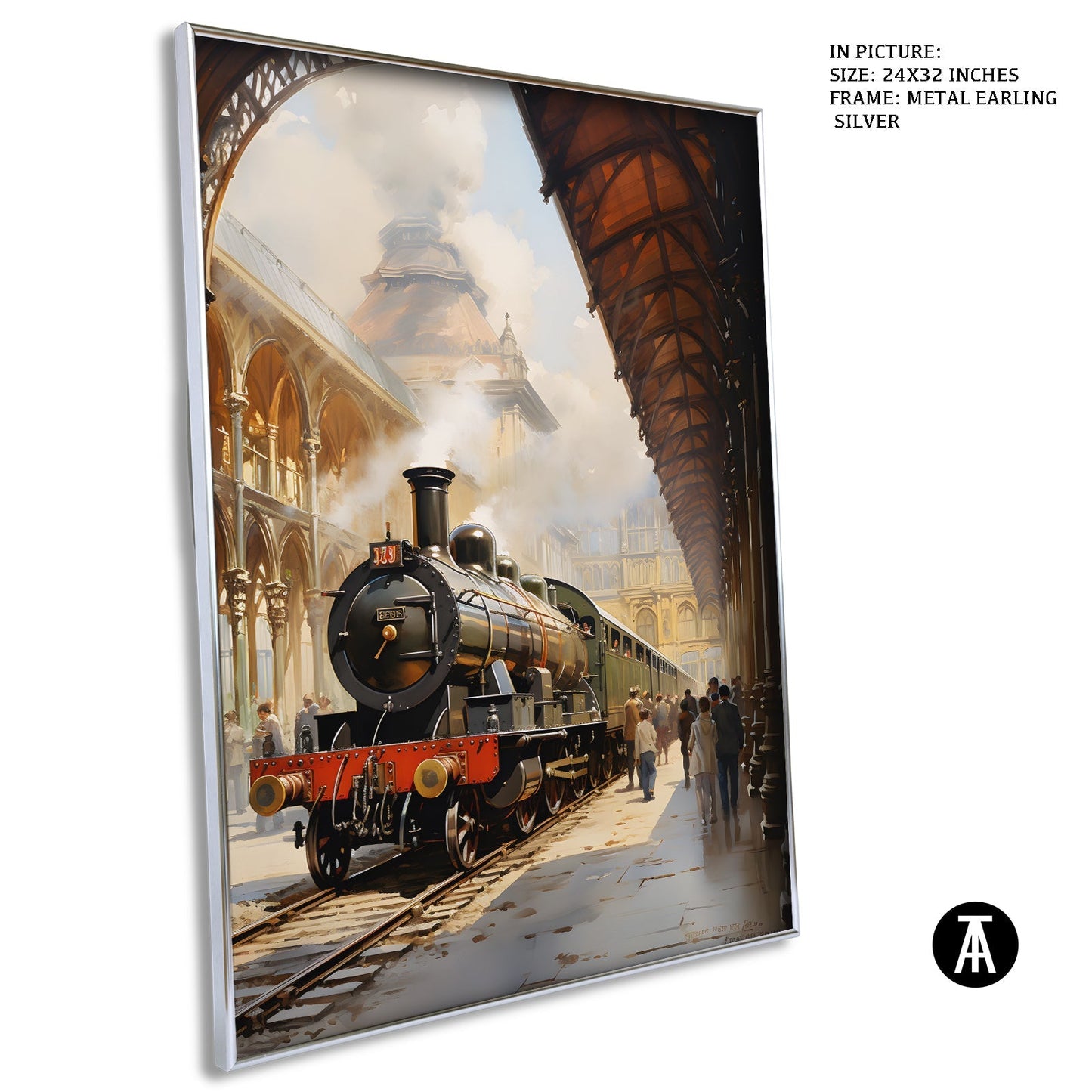 Artwork in Metal Earling Silver Frame