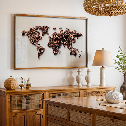 Cafe Art Painting in a Lifestyle Setting