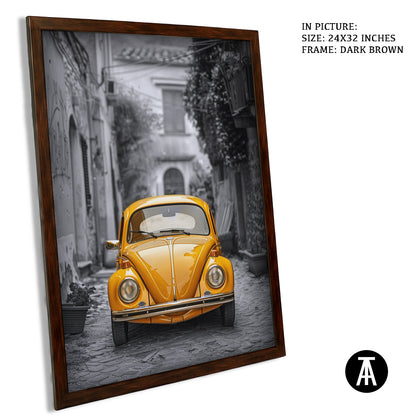 Artwork in Metal Champagne Gold Frame