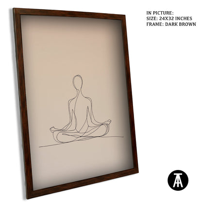 Artwork in Metal Champagne Gold Frame