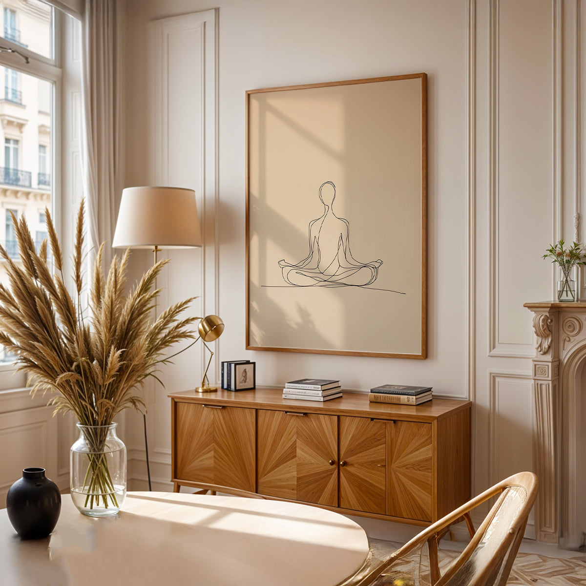 Minimalist Painting in a Lifestyle Setting